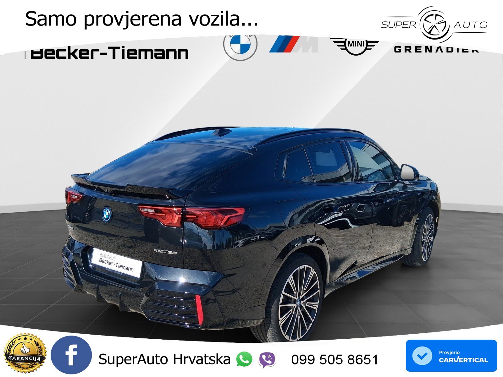 BMW iX2 66.5 kWh (313 KS) xDrive30 M Sport LED+GR SJED+ACC
