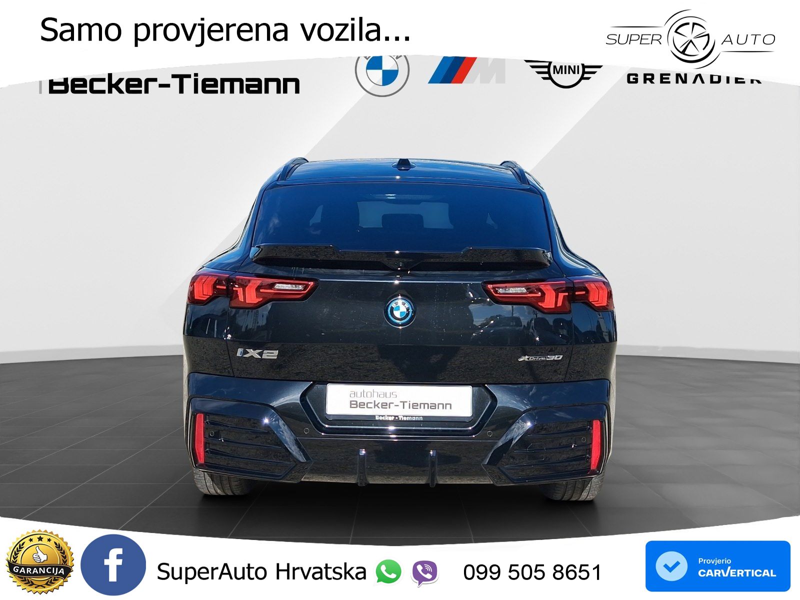 BMW iX2 66.5 kWh (313 KS) xDrive30 M Sport LED+GR SJED+ACC
