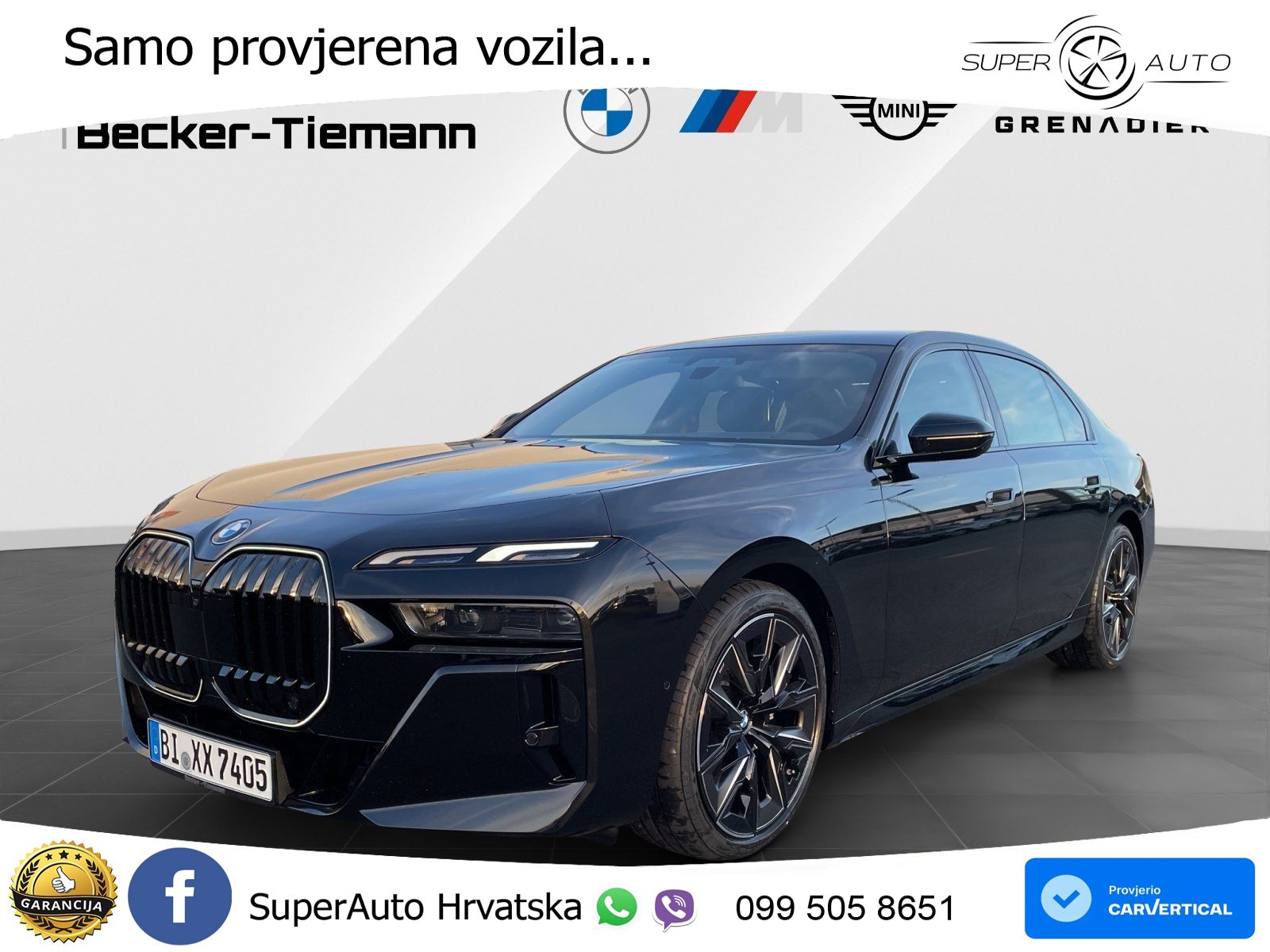 BMW 740d (299 KS) xDrive Steptronic ZRAČNI+ACC+GR SJED+KAM+PANO