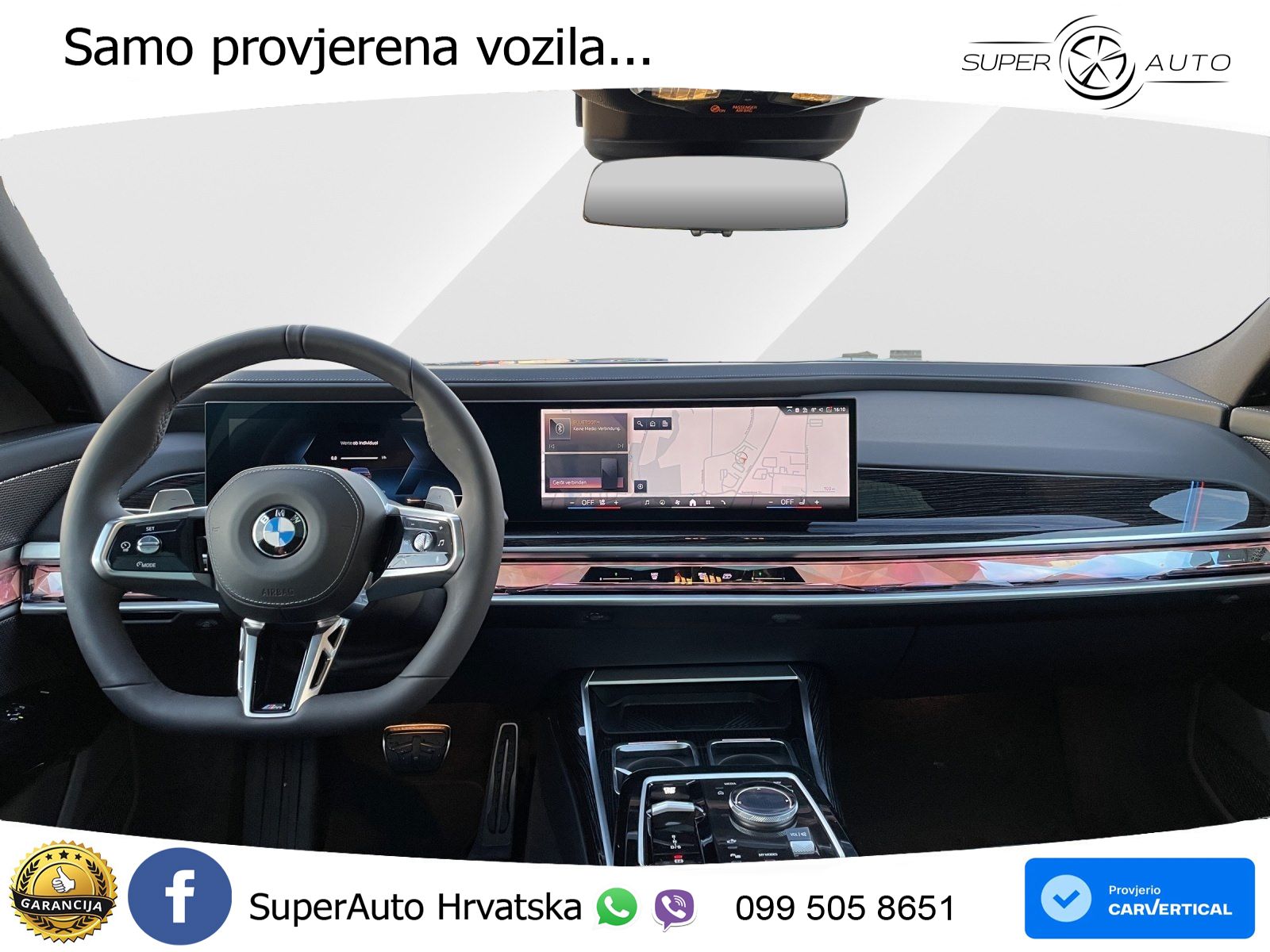BMW 740d (299 KS) xDrive Steptronic ZRAČNI+ACC+GR SJED+KAM+PANO