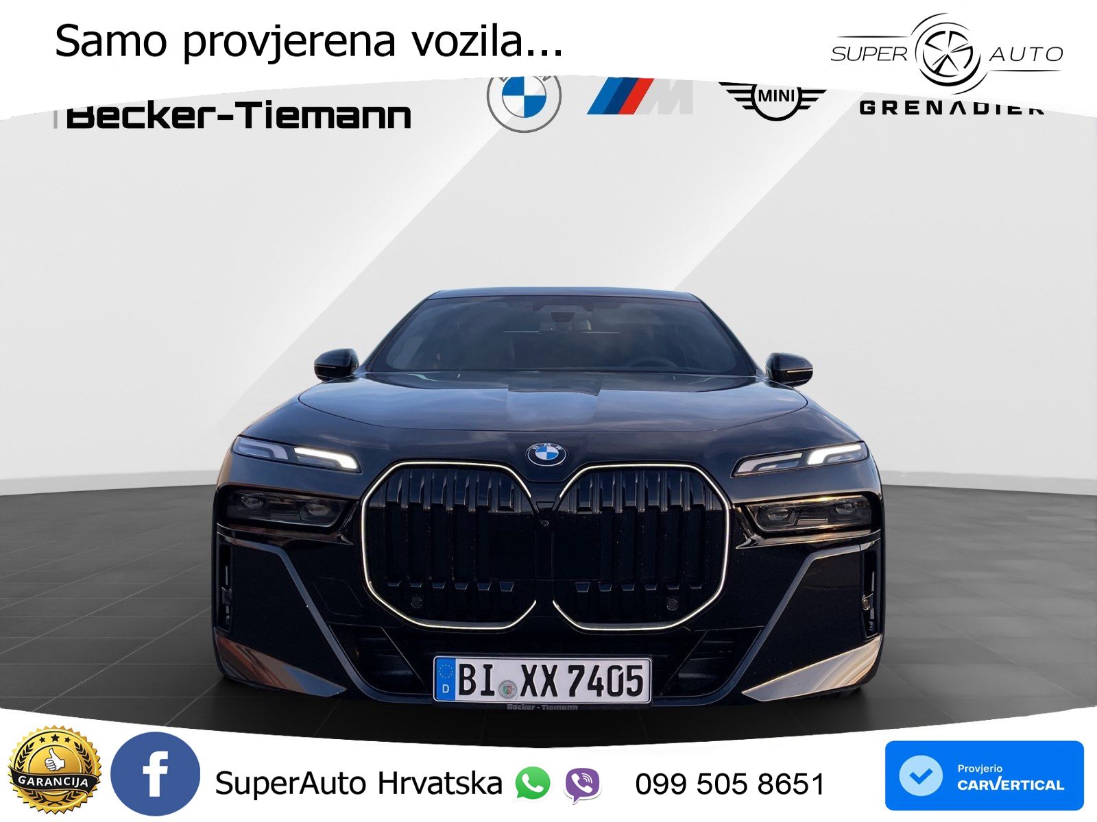 BMW 740d (299 KS) xDrive Steptronic ZRAČNI+ACC+GR SJED+KAM+PANO