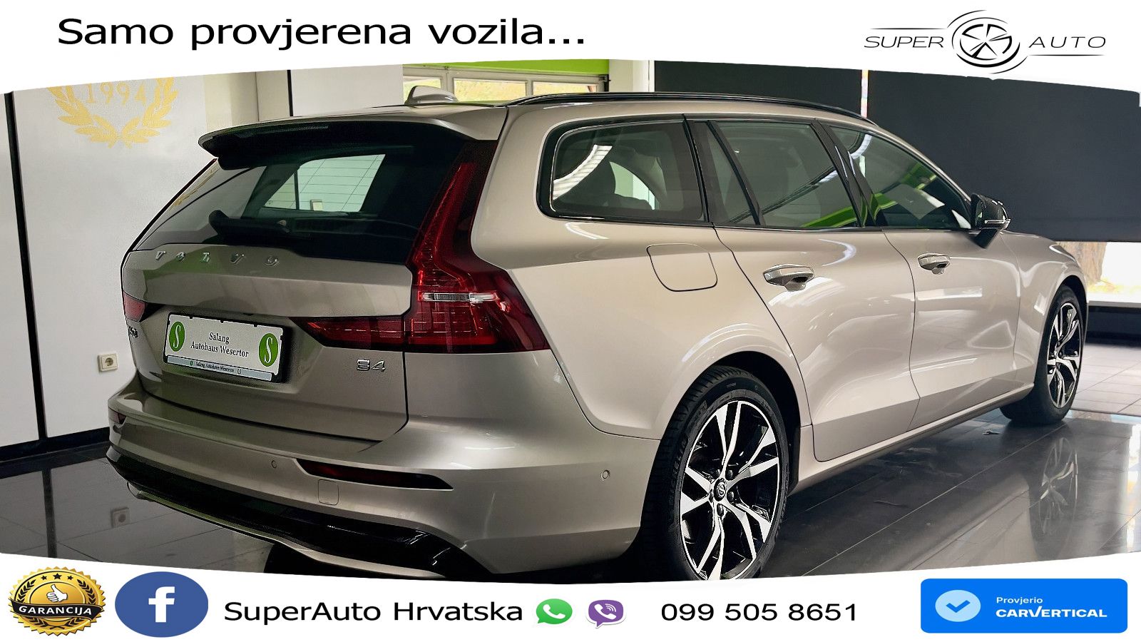 Volvo V60 2.0 B4 Benzin Automatic LED+GR SJED+ACC