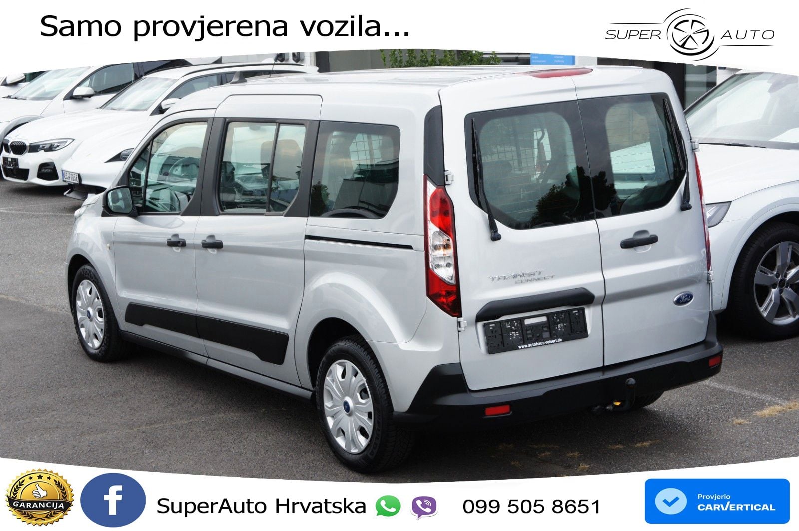 Ford Transit Connect lang L2*5SITZE*AHK*DAB*2xSCH.TÜR 101 KS