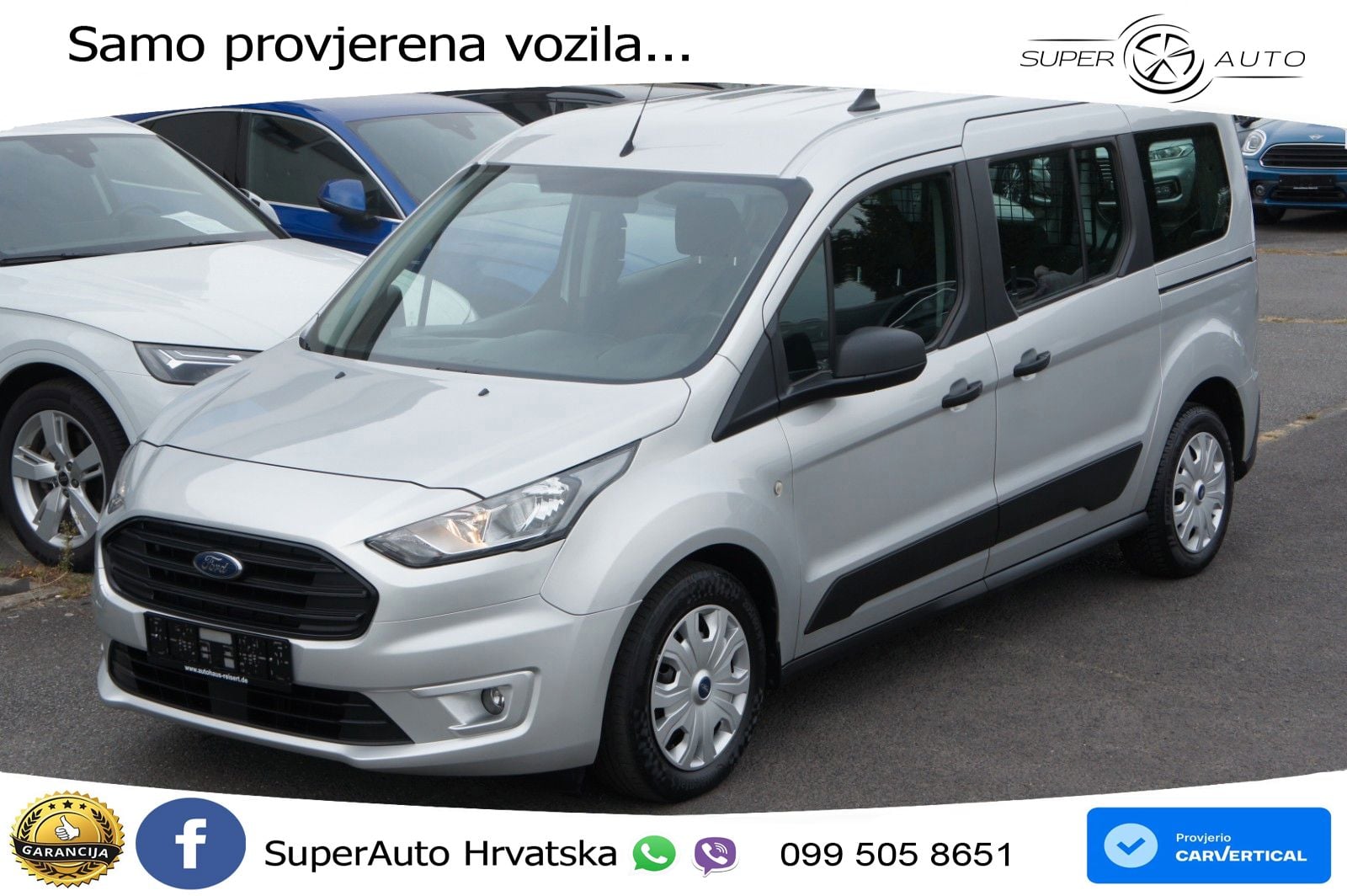 Ford Transit Connect lang L2*5SITZE*AHK*DAB*2xSCH.TÜR 101 KS