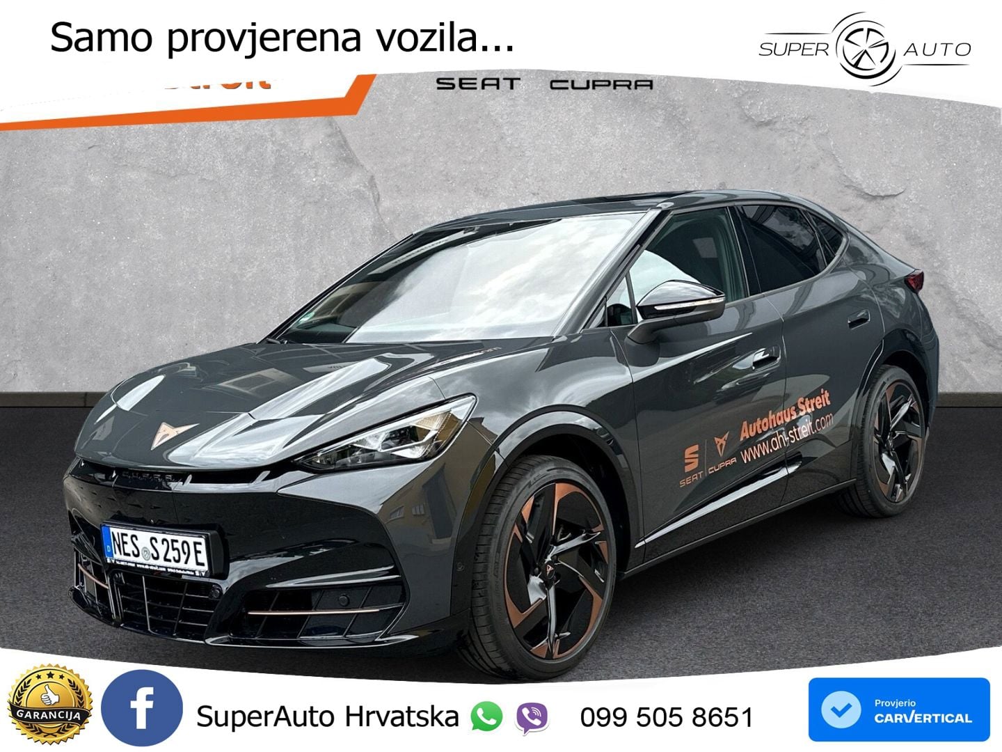 Cupra Tavascan 82 kWh (340 KS)  4WD VZ MATRIX+GR SJED+KAM