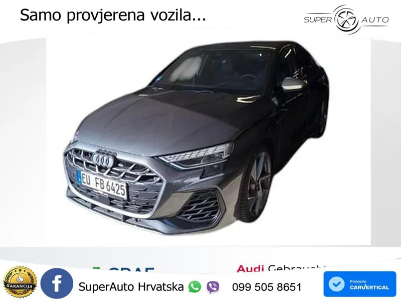 Audi S3 Limuzina 2.0 TFSI (333 KS) quattro S tronic LED+GR SJED+ACC