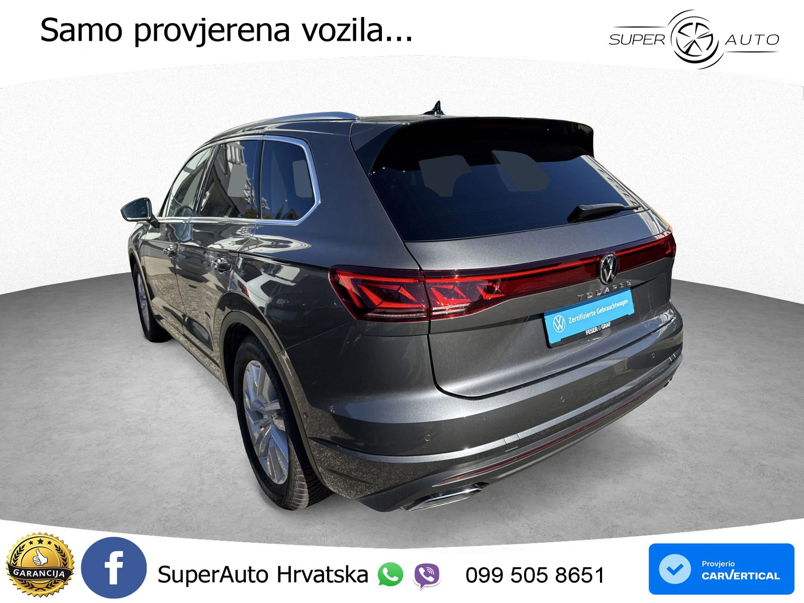 Volkswagen Touareg 3.0 V6 TDI (231 KS) 4MOTION Tiptronic ZRAČNI+ACC+GR SJED+KAM