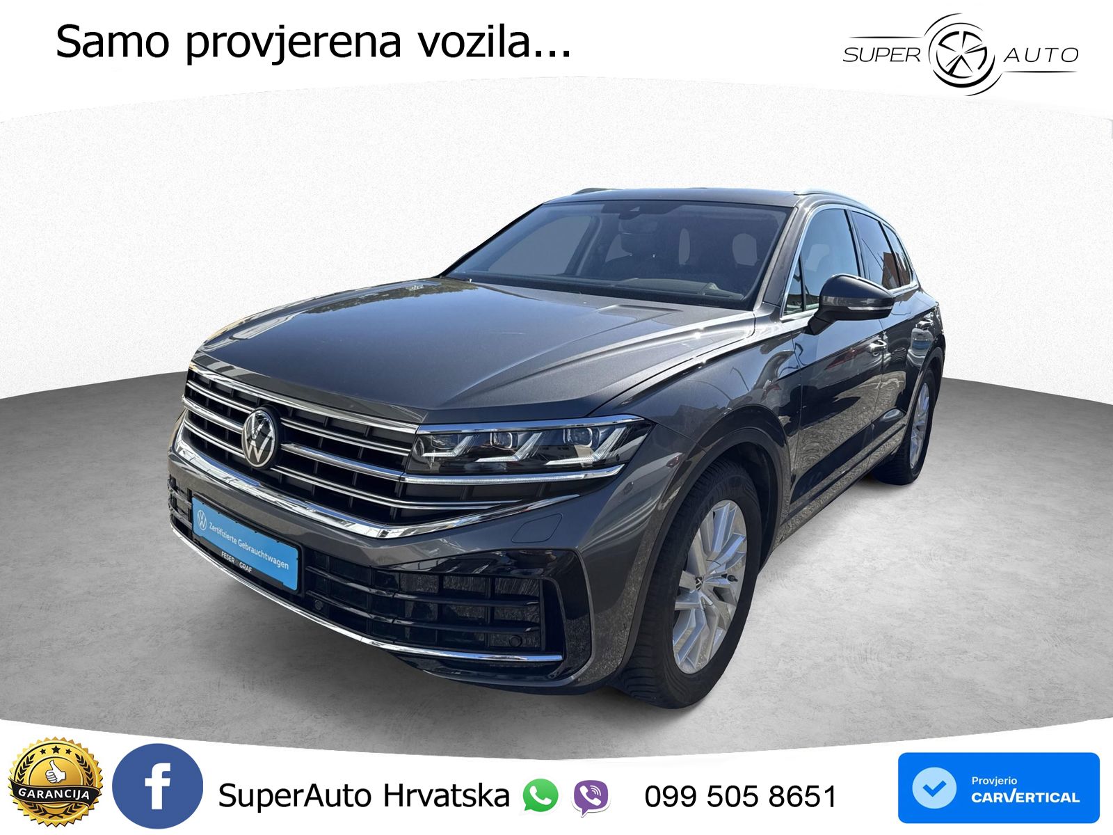 Volkswagen Touareg 3.0 V6 TDI (231 KS) 4MOTION Tiptronic ZRAČNI+ACC+GR SJED+KAM