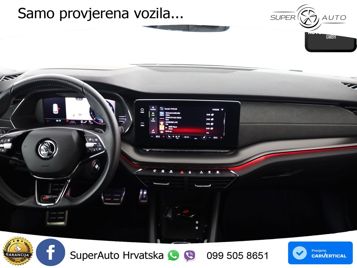 Škoda Octavia Combi RS 2.0 TDI (200 KS) DSG LED+GR SJED+ACC