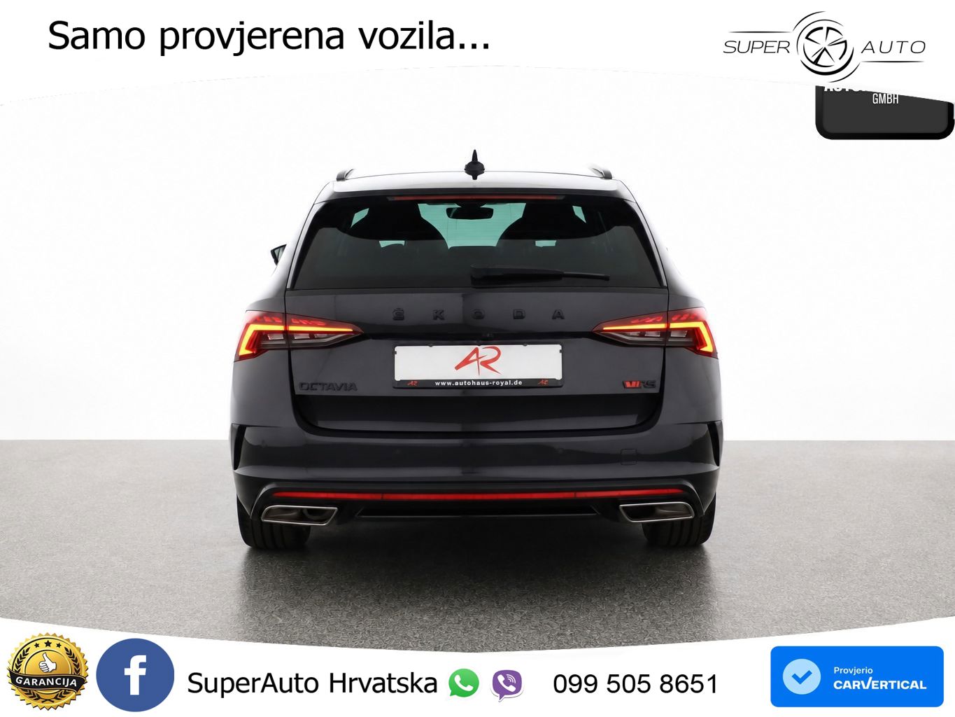 Škoda Octavia Combi RS 2.0 TDI (200 KS) DSG LED+GR SJED+ACC