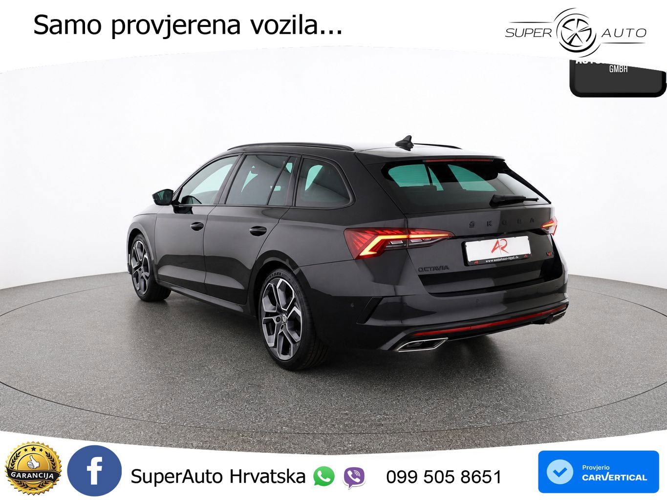 Škoda Octavia Combi RS 2.0 TDI (200 KS) DSG LED+GR SJED+ACC