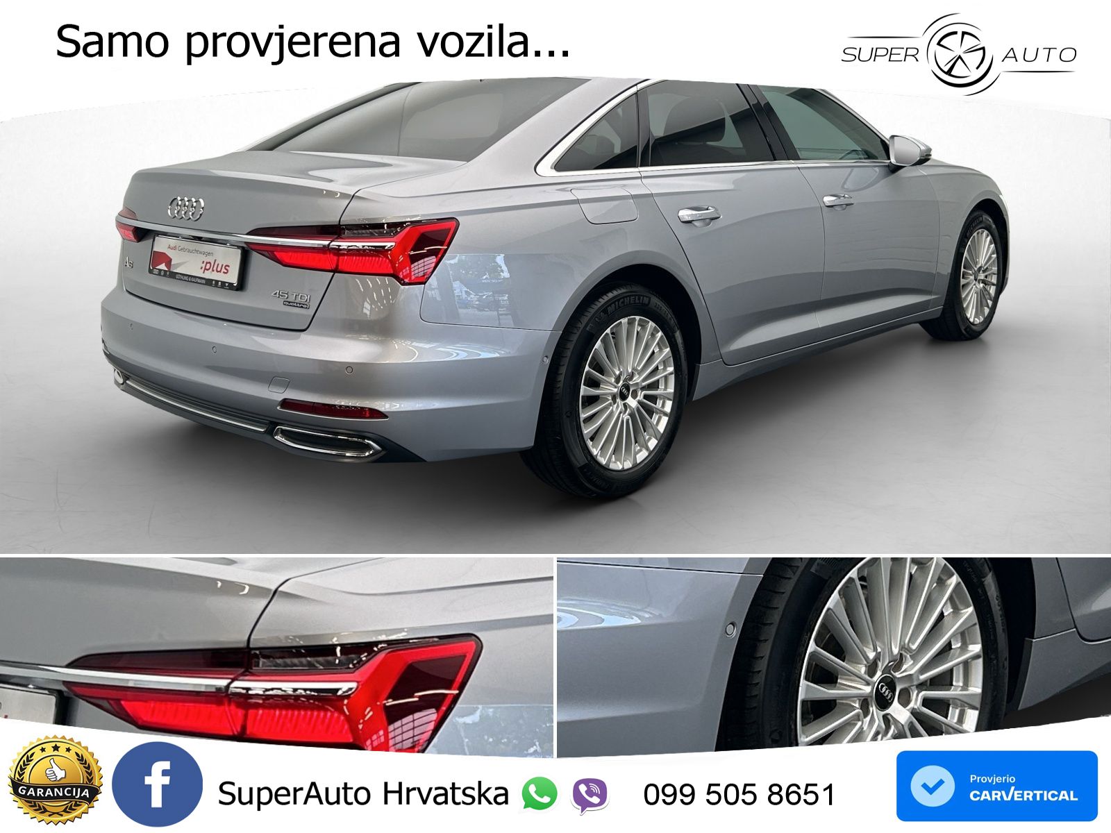 Audi A6 45 TDI V6 (245 KS) quattro ultra S tronic LED+GR SJED+ACC