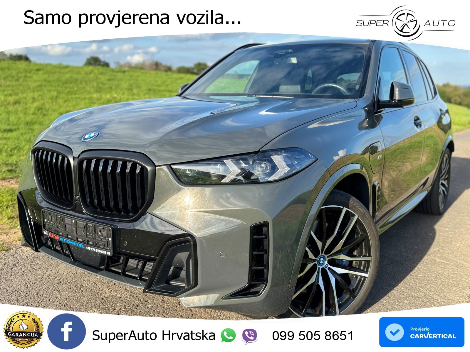 BMW X5 50e (489 KS) xDrive Steptronic M Sport ZRAČNI+ACC+GR SJED+KAM+PANO