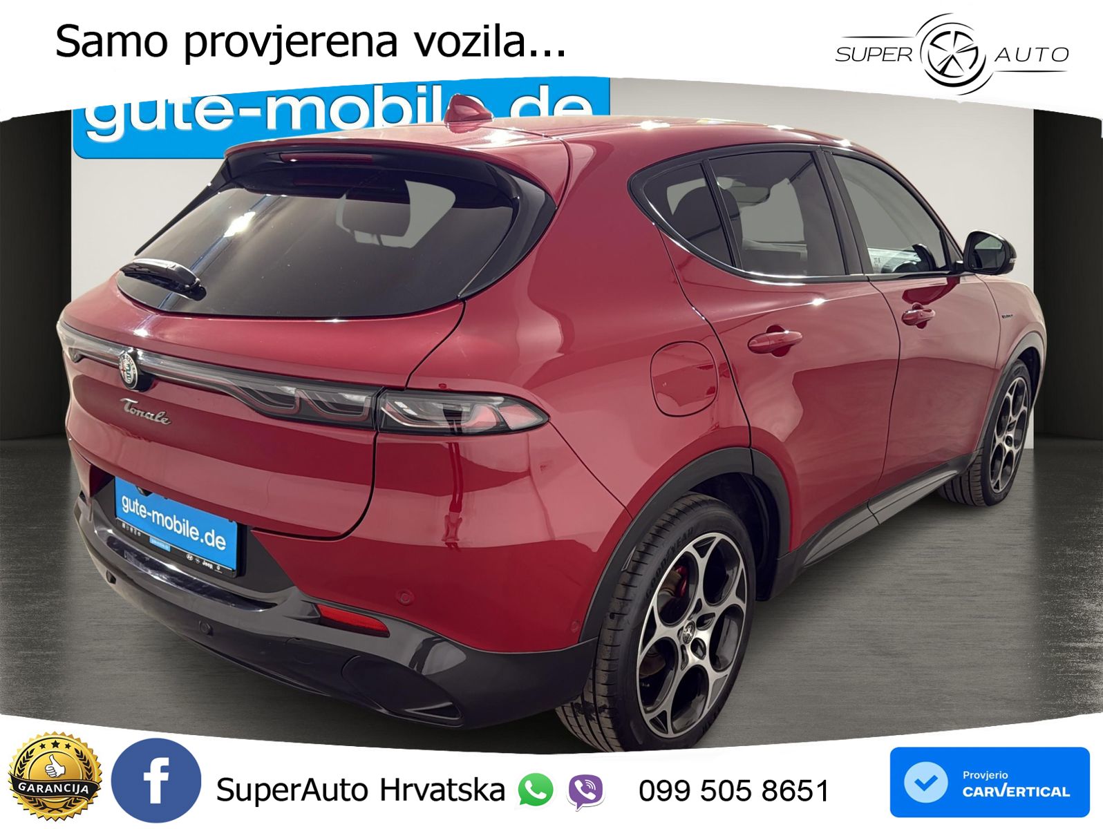 Alfa Romeo Tonale 1.5 VGT (160 KS) 48V-Hybrid TCT LED+GR SJED+ACC
