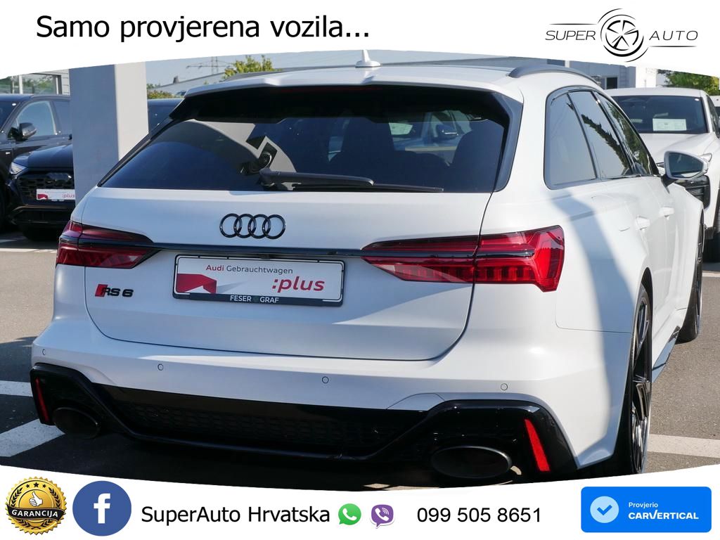 Audi RS6 Avant 4.0 TFSI V8 (600 KS) quattro Tiptronic Kuka ACC+HEAD+4xGR SJED+360+PANO