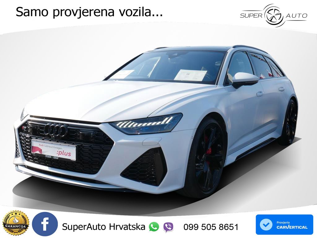 Audi RS6 Avant 4.0 TFSI V8 (600 KS) quattro Tiptronic Kuka ACC+HEAD+4xGR SJED+360+PANO