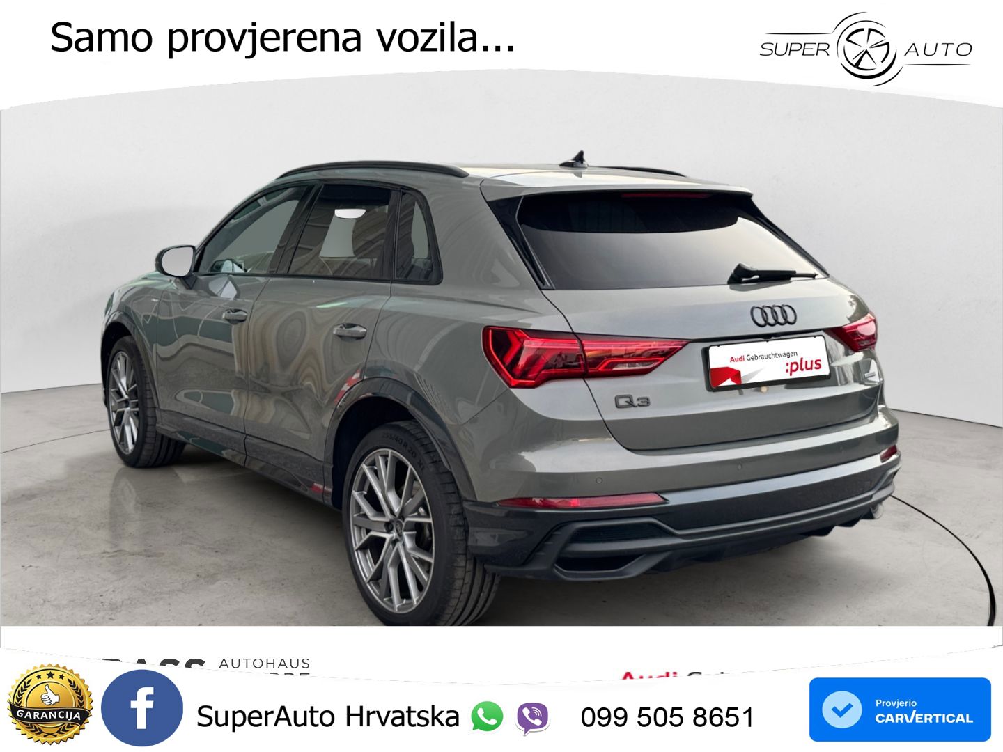 Audi Q3 40 TFSI (190 KS) quattro S tronic S line MATRIX+GR SJED+KAM