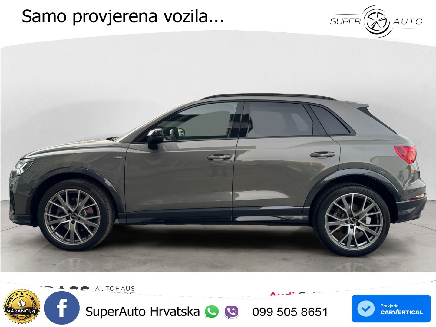 Audi Q3 40 TFSI (190 KS) quattro S tronic S line MATRIX+GR SJED+KAM