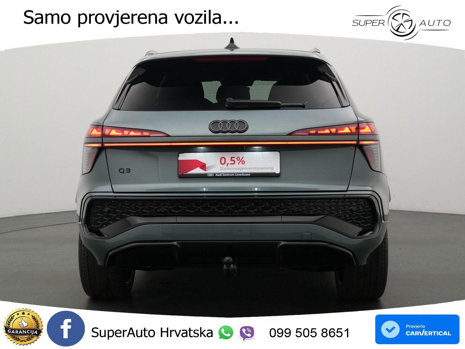 Audi Q3 1.5 TFSIe (272 KS) S tronic S line MATRIX+GR SJED+KAM