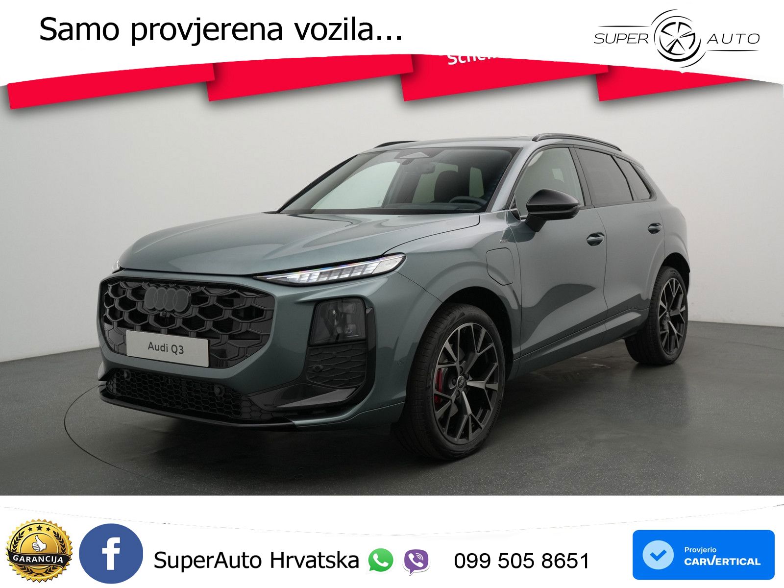 Audi Q3 1.5 TFSIe (272 KS) S tronic S line MATRIX+GR SJED+KAM