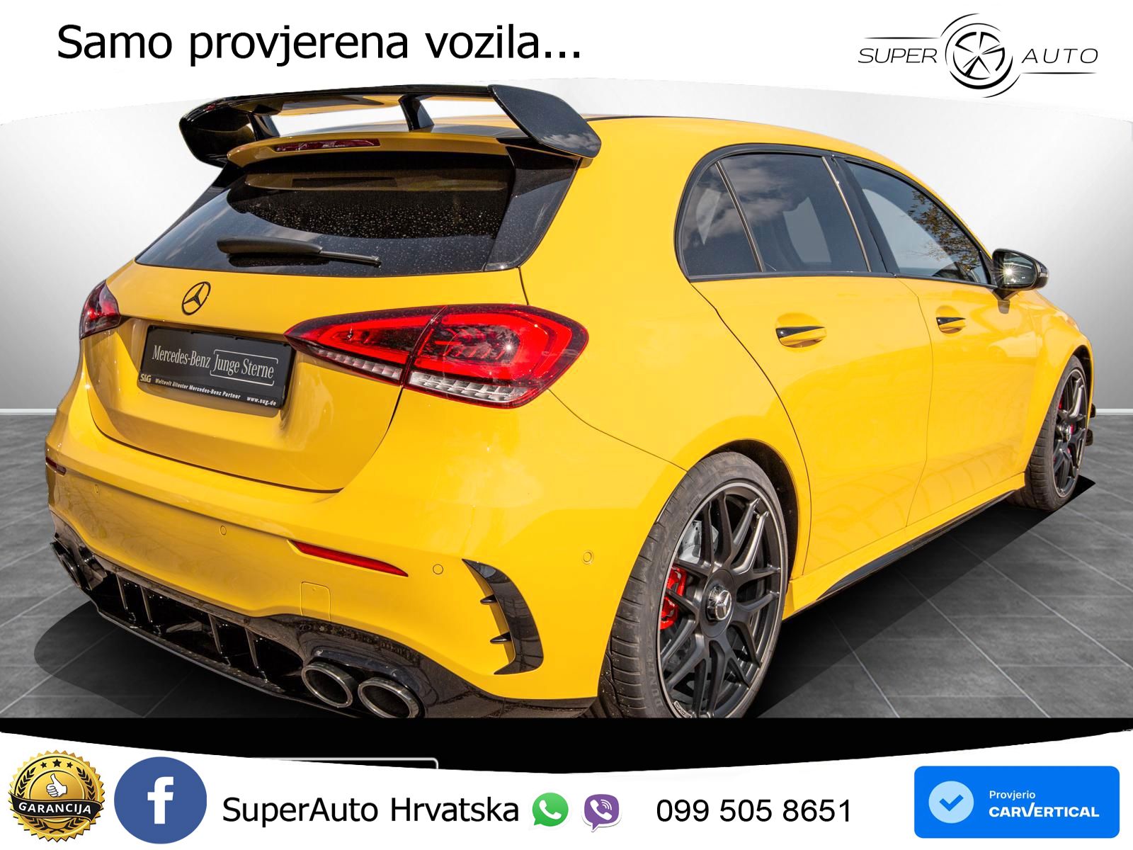 Mercedes-Benz AMG A 45 S 4MATIC+ AMG SPEEDSHIFT DCT 8G LED+GR SJED+ACC