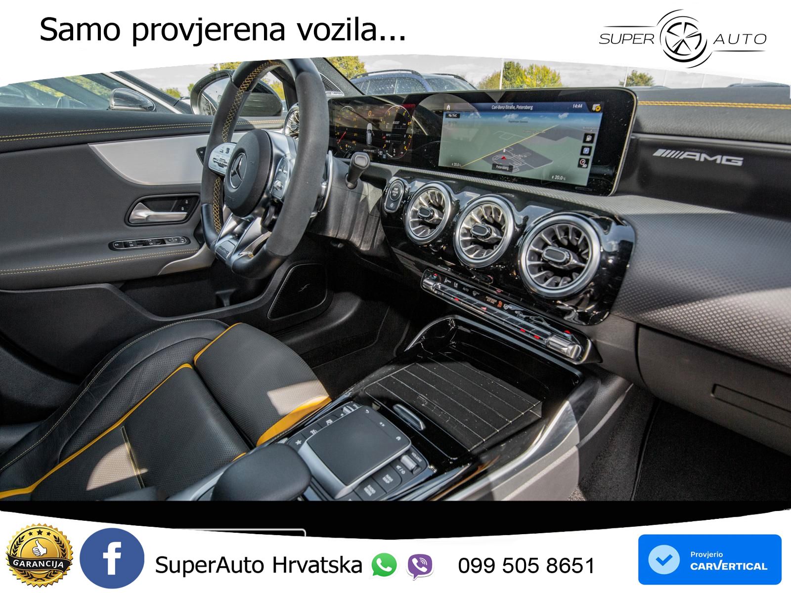 Mercedes-Benz AMG A 45 S 4MATIC+ AMG SPEEDSHIFT DCT 8G LED+GR SJED+ACC