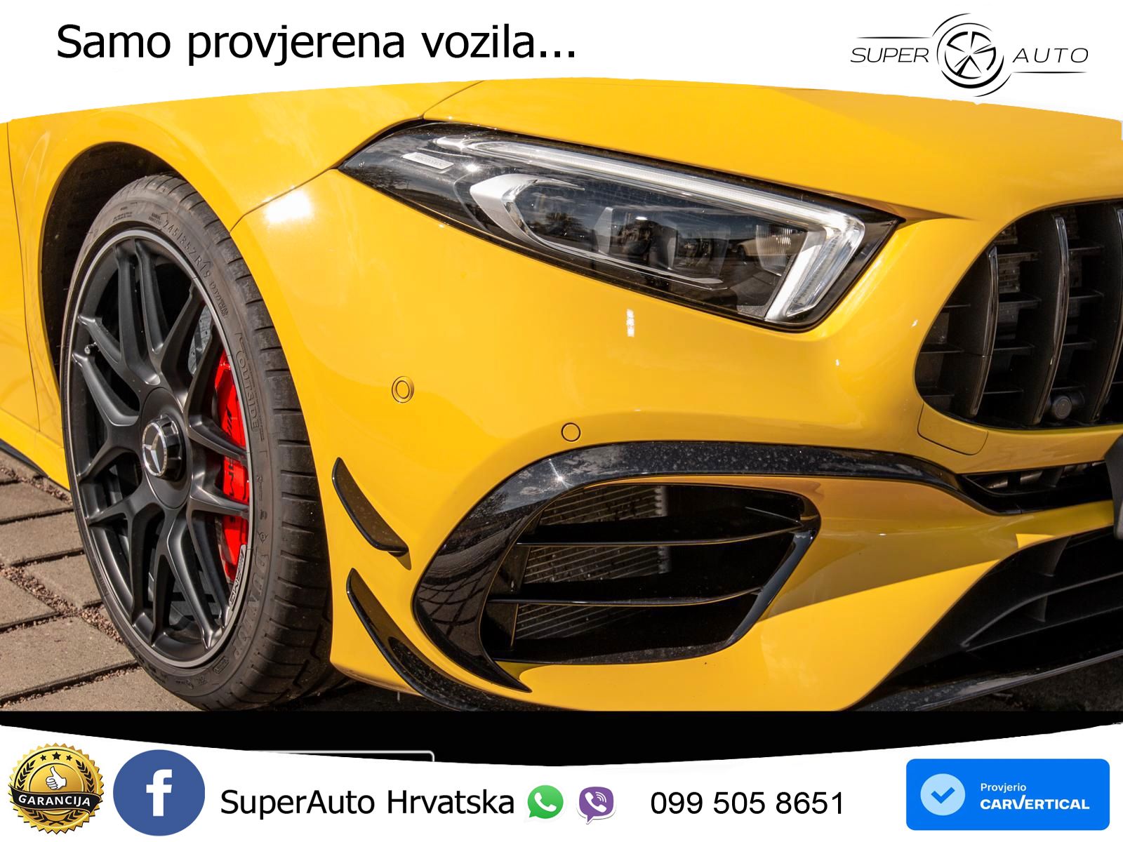 Mercedes-Benz AMG A 45 S 4MATIC+ AMG SPEEDSHIFT DCT 8G LED+GR SJED+ACC