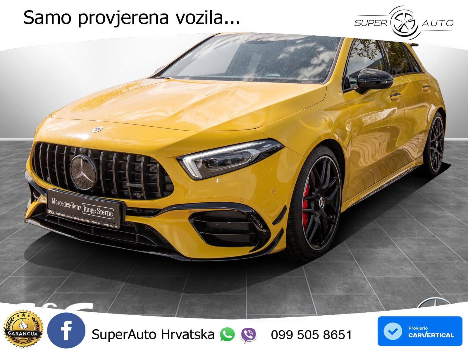 Mercedes-Benz AMG A 45 S 4MATIC+ AMG SPEEDSHIFT DCT 8G LED+GR SJED+ACC