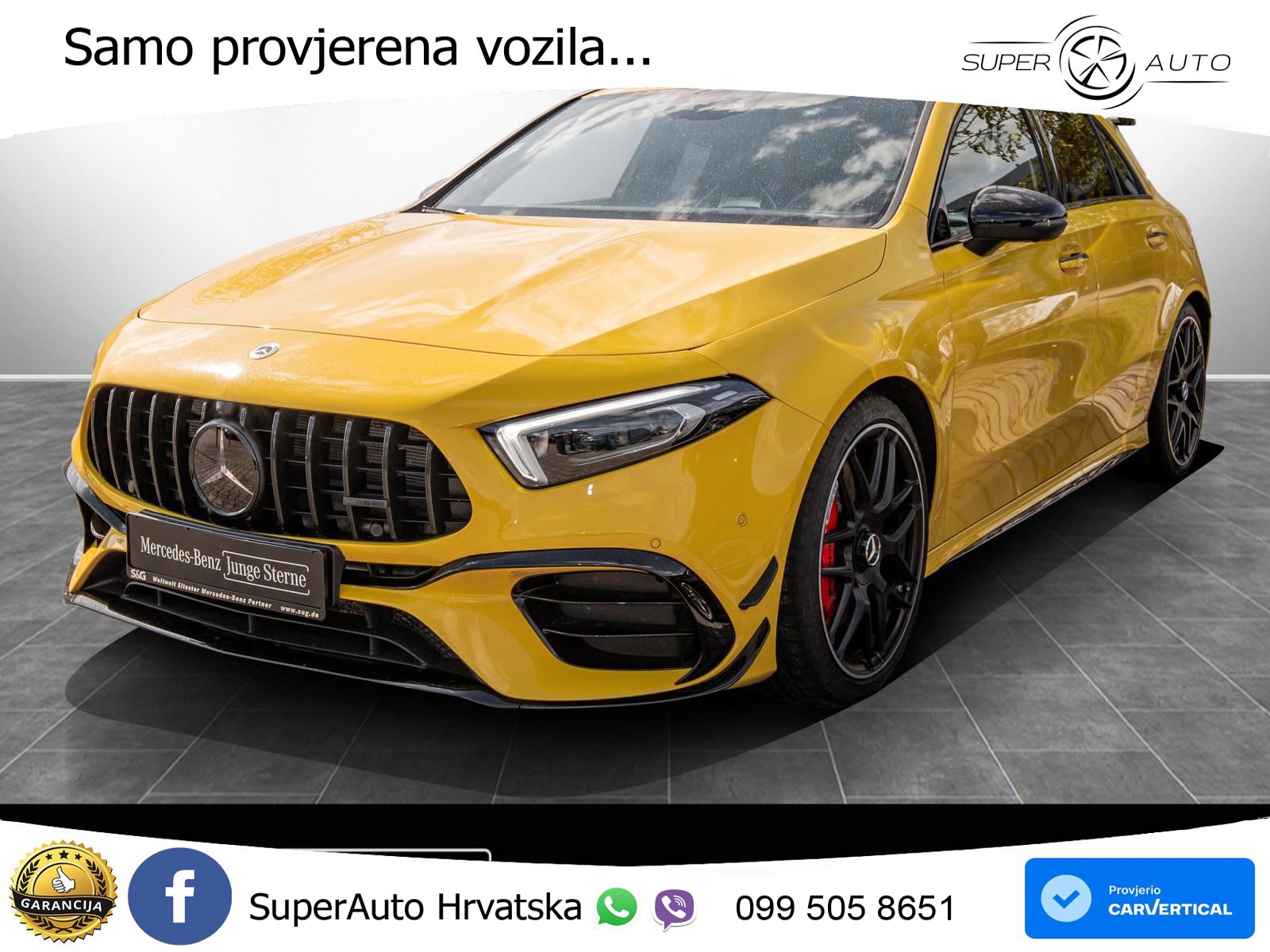 Mercedes-Benz AMG A 45 S 4MATIC+ AMG SPEEDSHIFT DCT 8G LED+GR SJED+ACC