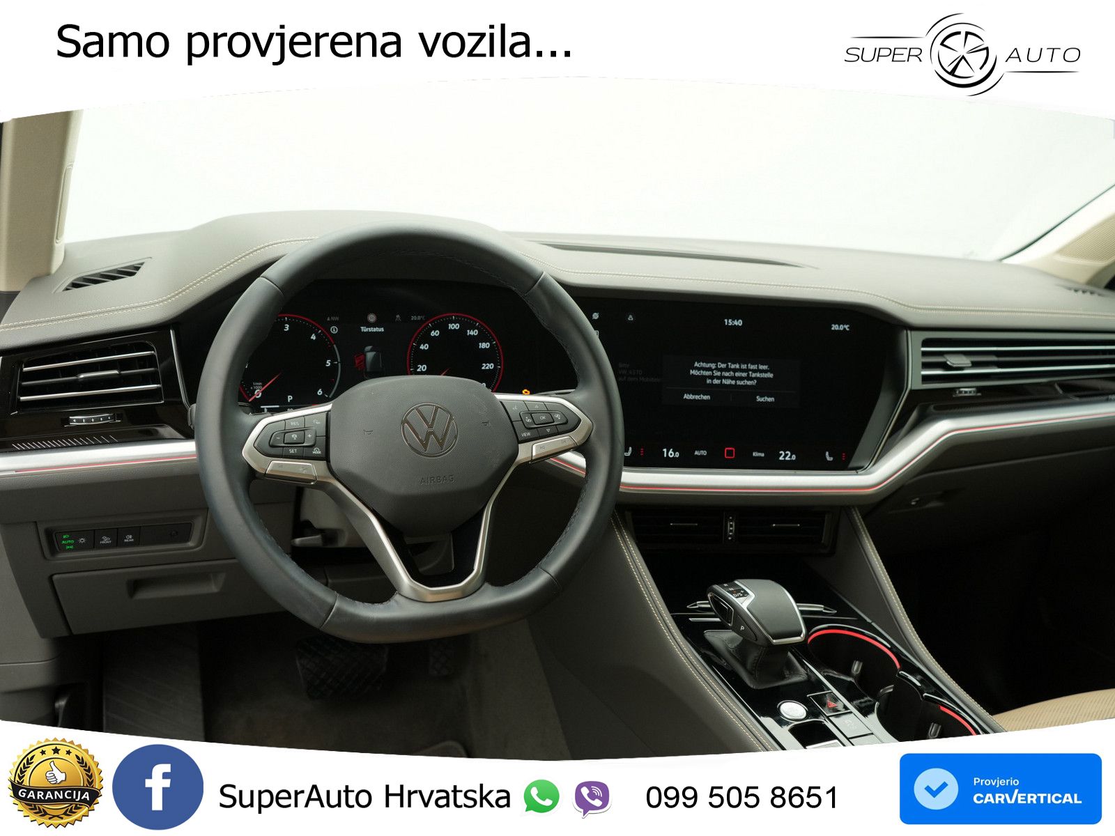 Volkswagen Touareg 3.0 V6 TDI (286 KS) 4MOTION Tiptronic ZRAČNI+ACC+GR SJED+KAM