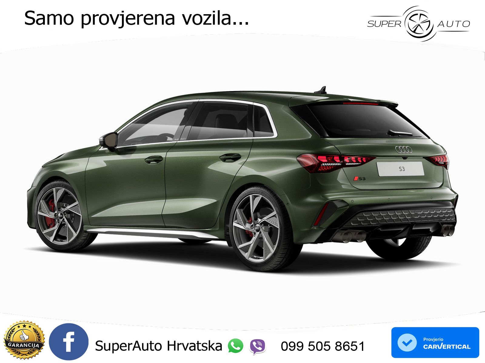 Audi S3 2.0 TFSI (333 KS) quattro S tronic MATRIX+GR SJED+KAM
