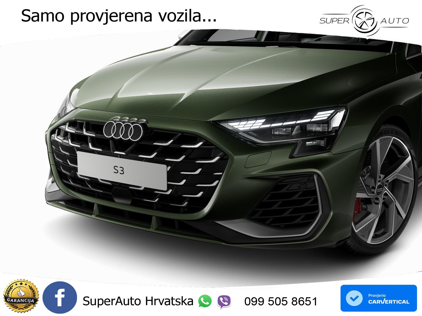 Audi S3 2.0 TFSI (333 KS) quattro S tronic MATRIX+GR SJED+KAM