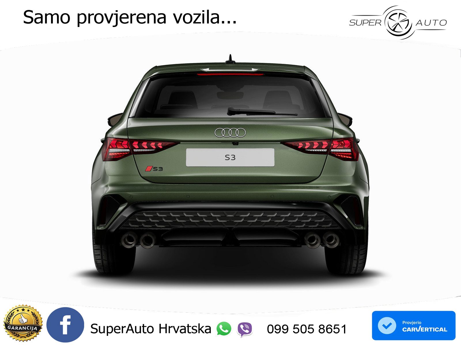 Audi S3 2.0 TFSI (333 KS) quattro S tronic MATRIX+GR SJED+KAM