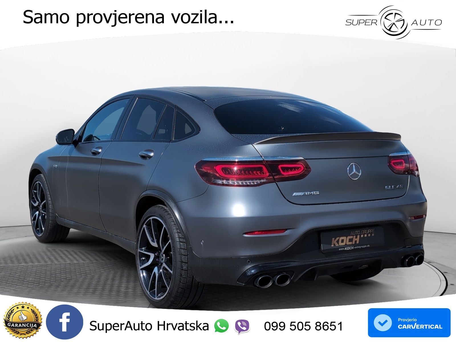 Mercedes AMG GLC 43 V6 (390 KS) 4MATIC TCT LED+GR SJED+ACC