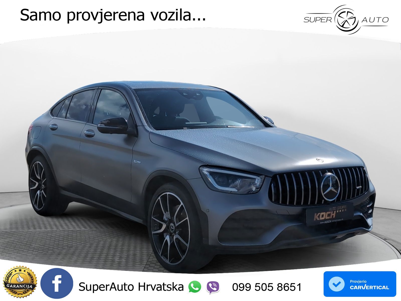Mercedes AMG GLC 43 V6 (390 KS) 4MATIC TCT LED+GR SJED+ACC