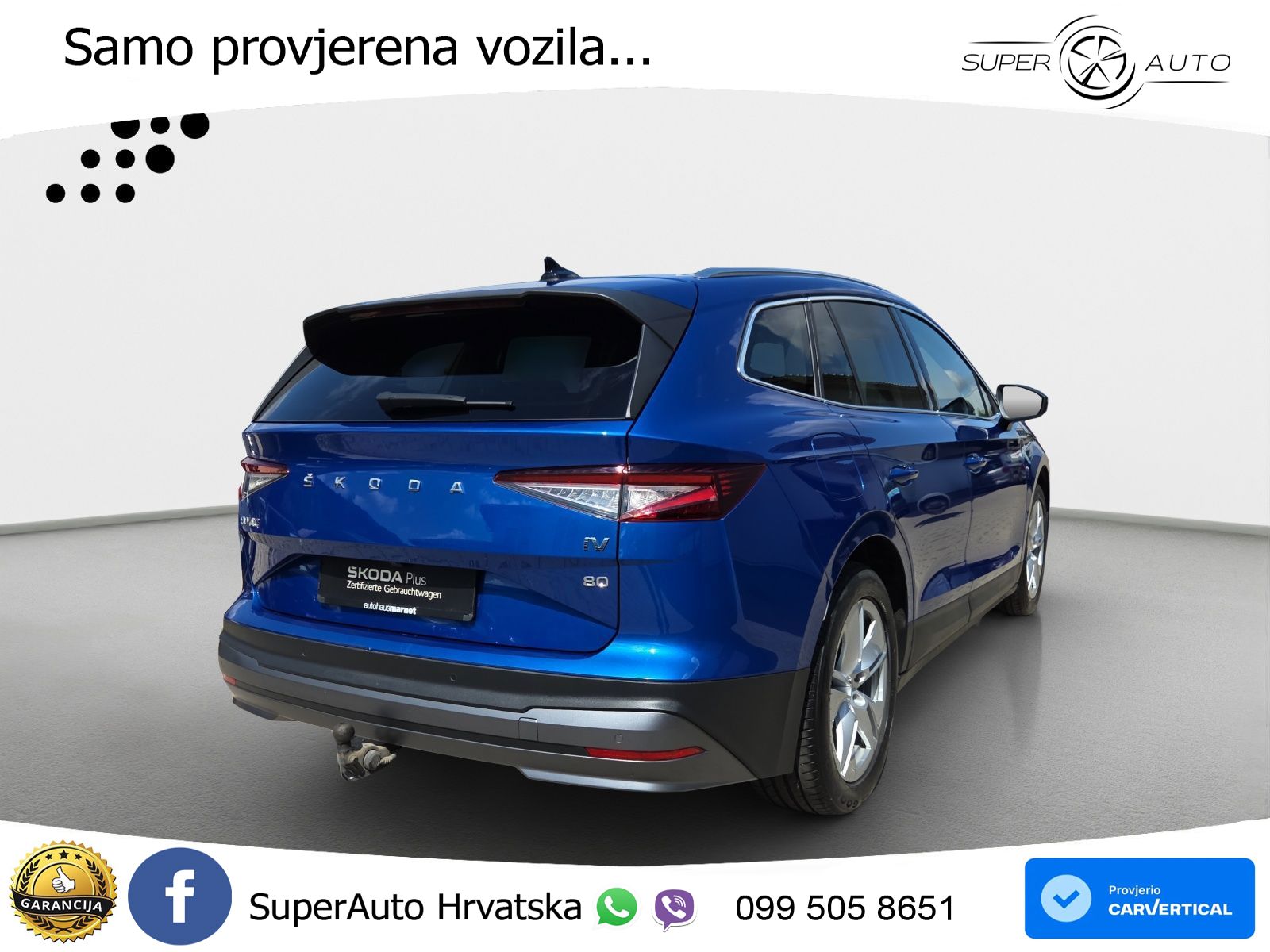 Škoda Enyaq iV 80 82 kWh (204 KS) LED+GR SJED+ACC