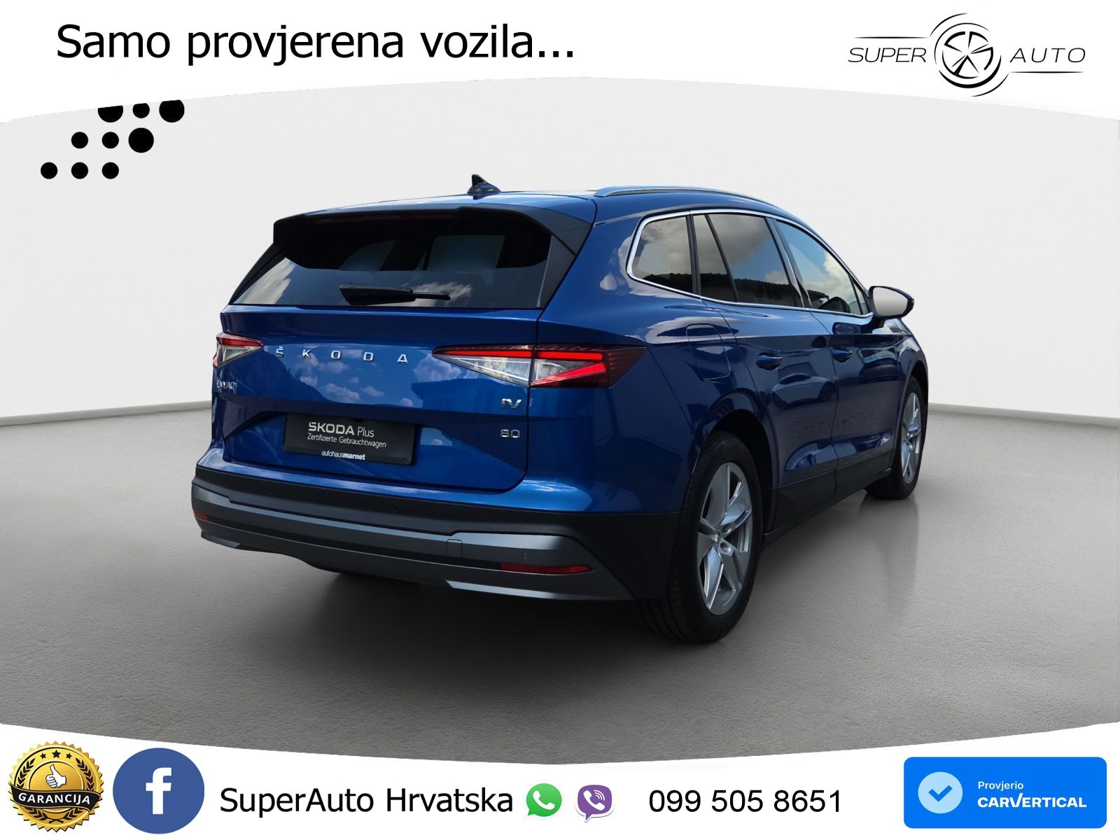 Škoda Enyaq iV 80 82 kWh (204 KS) LED+GR SJED+ACC