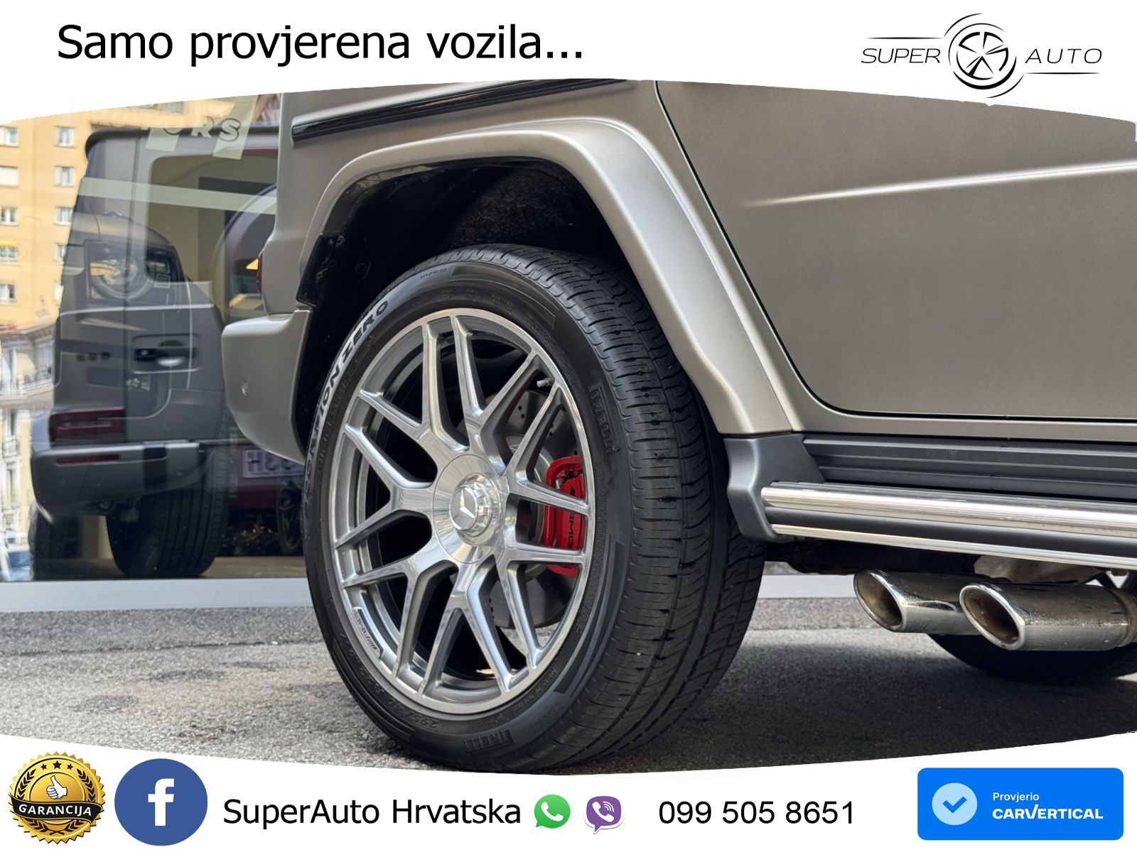 Mercedes AMG G 63 Long V8 (585 KS) 4MATIC 9G-TRONIC AMG SPEEDSHIFT PLUS LED+GR SJED+ACC