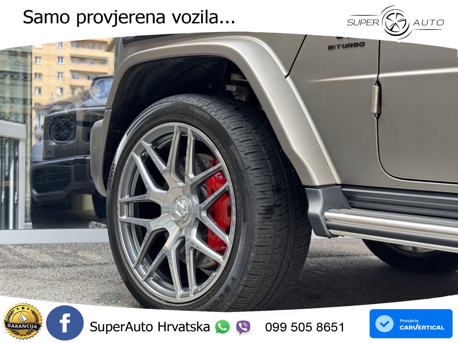 Mercedes AMG G 63 Long V8 (585 KS) 4MATIC 9G-TRONIC AMG SPEEDSHIFT PLUS LED+GR SJED+ACC