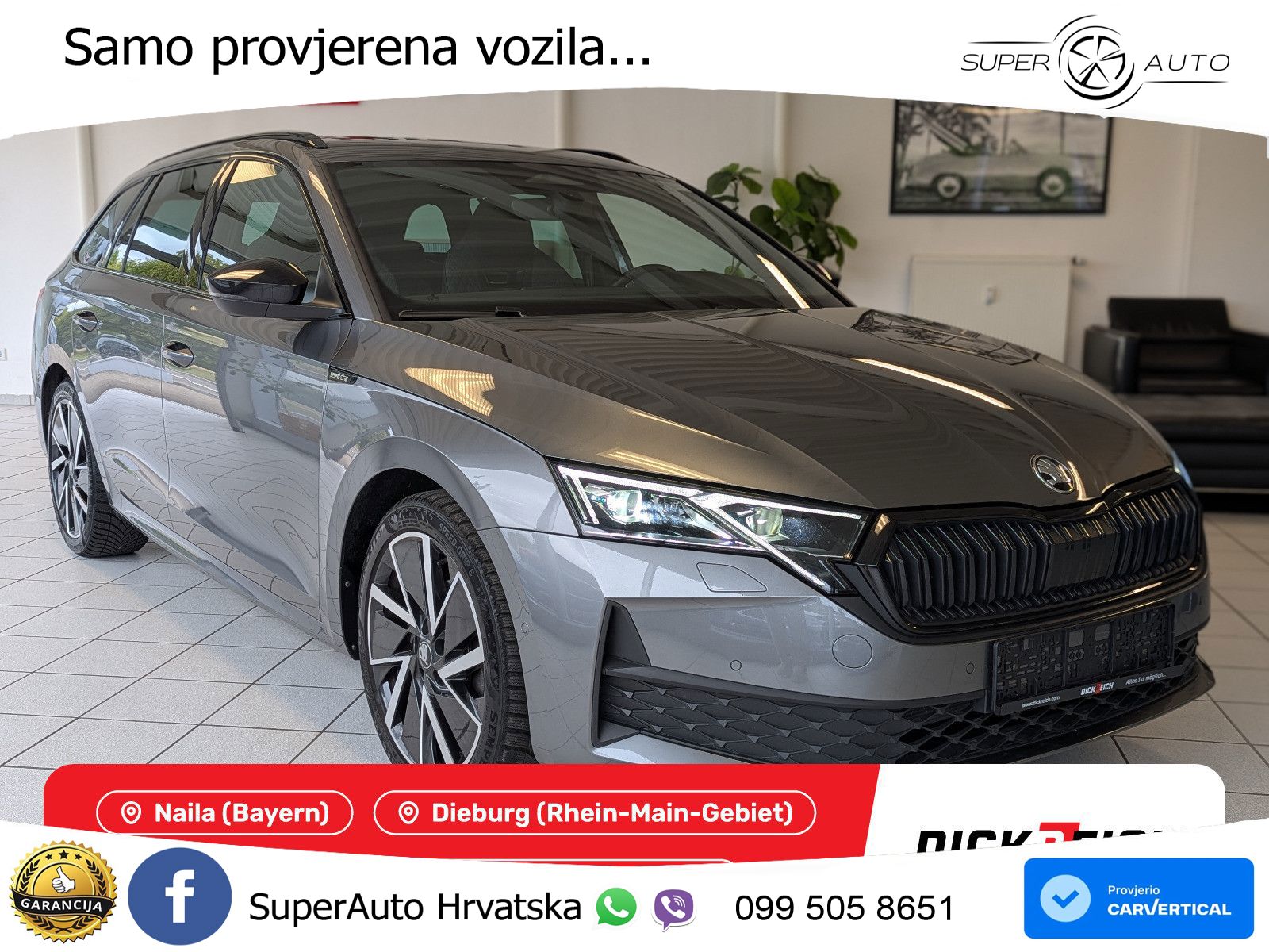 Škoda Octavia Combi 1.5 TSI (150 KS) DSG SportLine LED+GR SJED+ACC