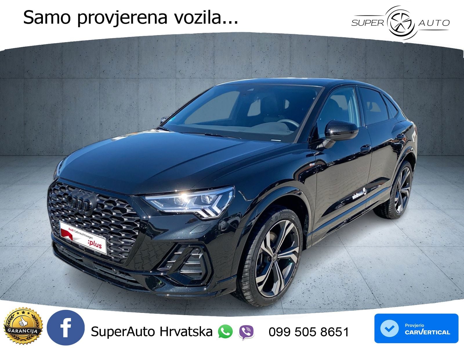 Audi Q3 Sportback 40 TDI (193 KS) quattro S tronic S line LED+GR SJED+ACC