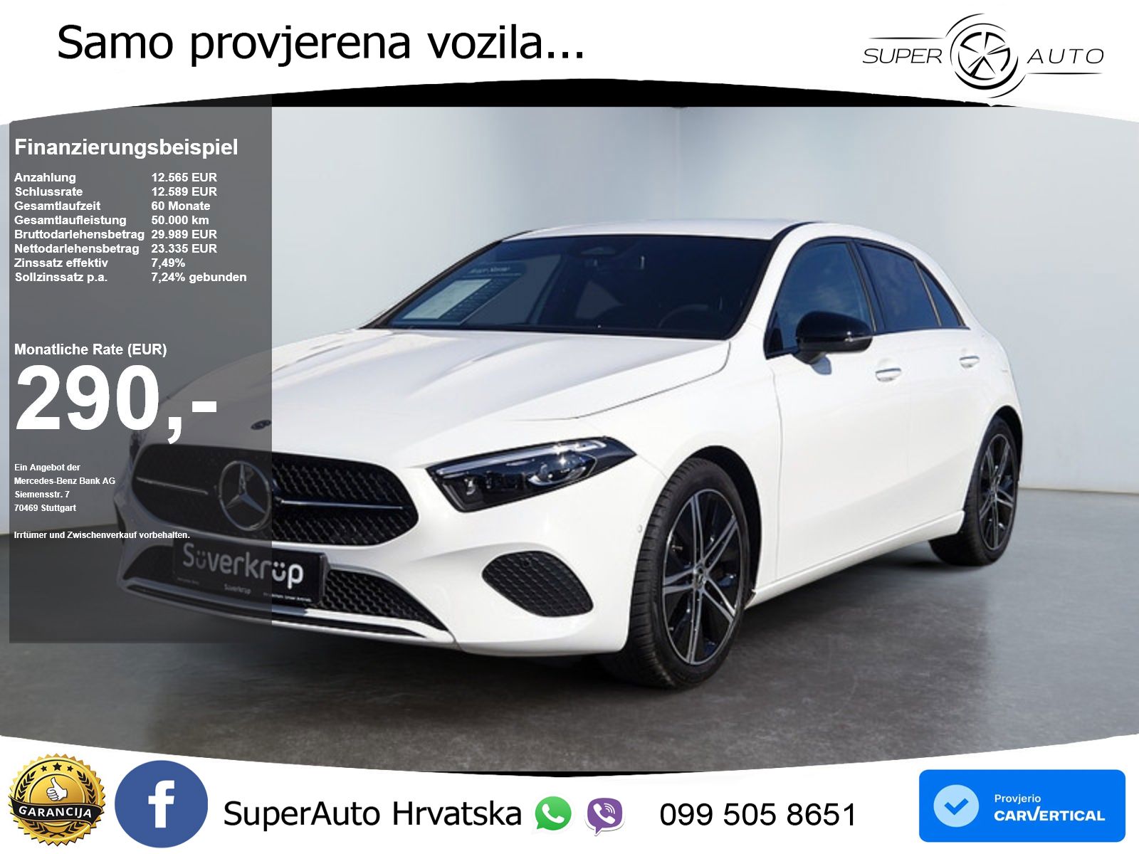 Mercedes-Benz A 200 7G-DCT LED+GR SJED+ACC