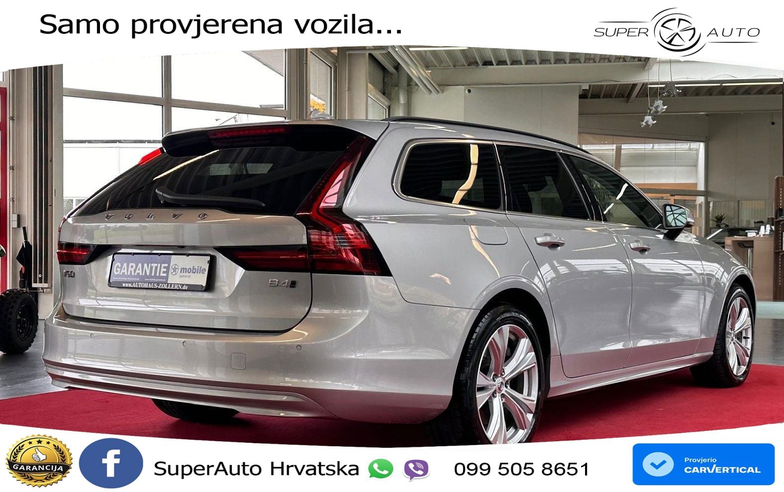 Volvo V90 2.0 B4 Diesel AWD Geartronic LED+GR SJED+ACC