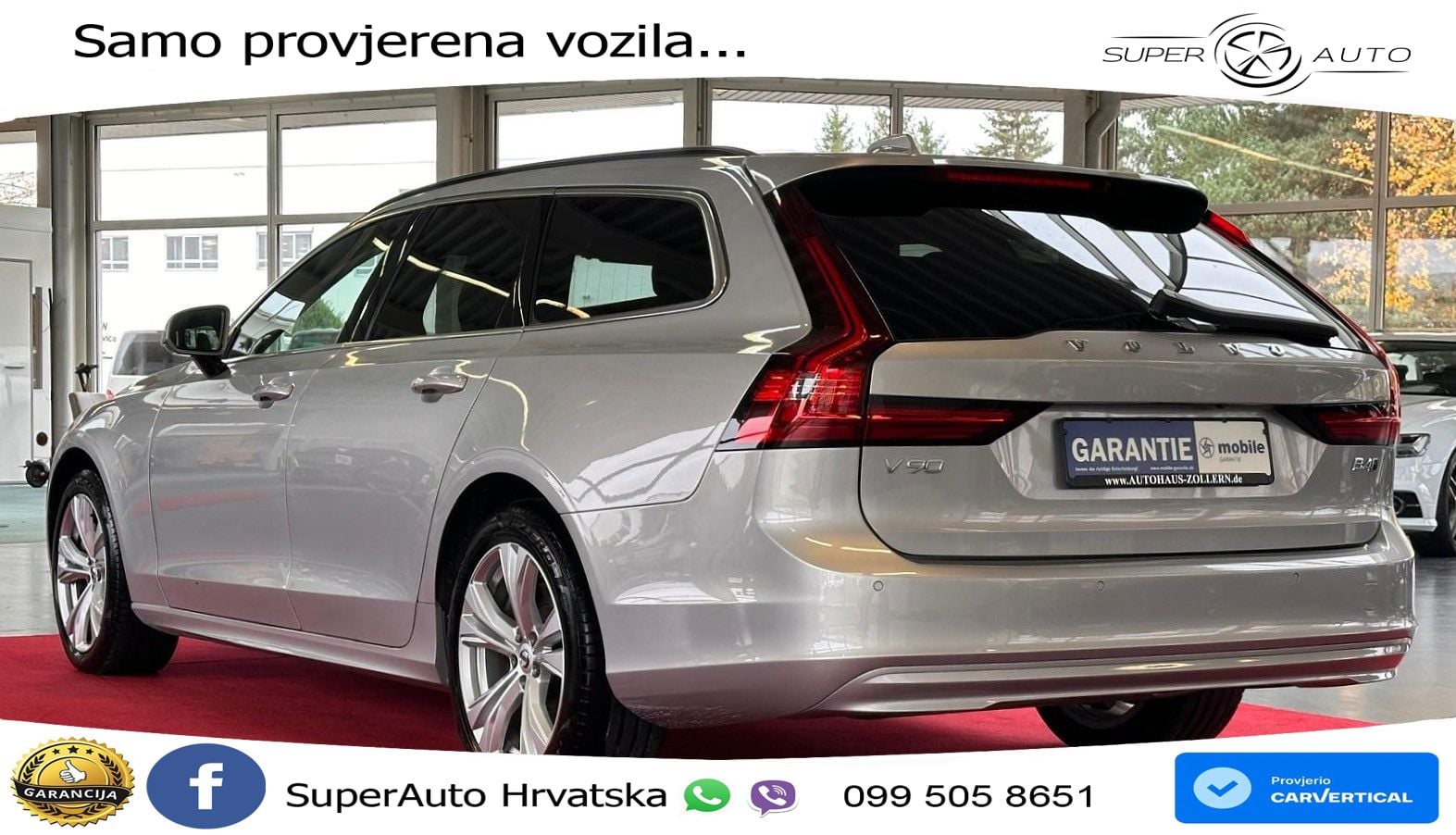Volvo V90 2.0 B4 Diesel AWD Geartronic LED+GR SJED+ACC