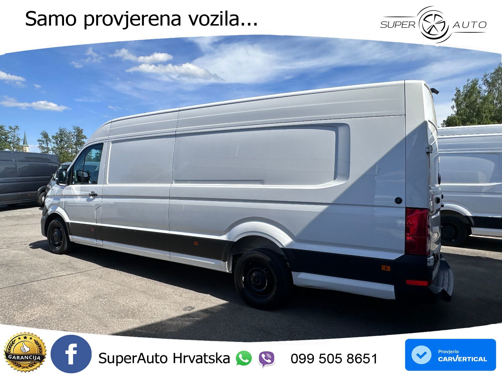 Volkswagen Crafter L5H3 NEUES MODELL Extra Lang 1. HAND 140 KS