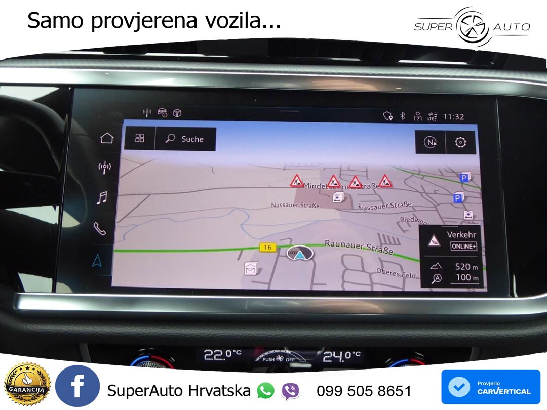 Audi Q3 Sportback 40 TDI (200 KS) quattro S tronic S line LED+GR SJED+ACC