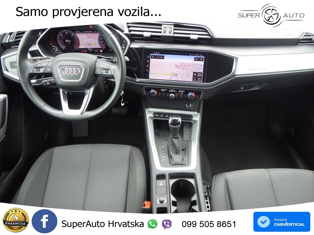 Audi Q3 Sportback 40 TDI (200 KS) quattro S tronic S line LED+GR SJED+ACC