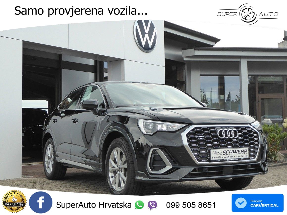 Audi Q3 Sportback 40 TDI (200 KS) quattro S tronic S line LED+GR SJED+ACC