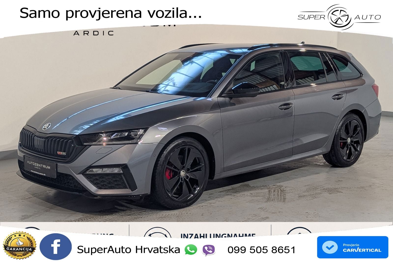 Škoda Octavia Combi RS 2.0 TDI (200 KS) DSG LED+GR SJED+ACC