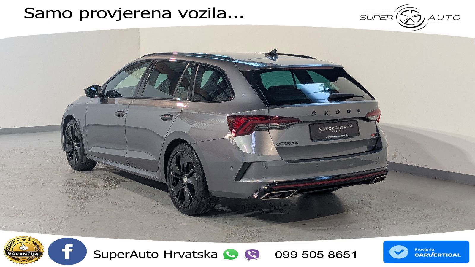 Škoda Octavia Combi RS 2.0 TDI (200 KS) DSG LED+GR SJED+ACC